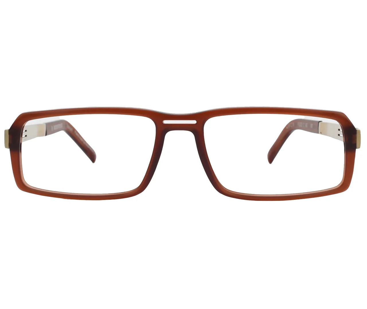 Rodenstock R5222, Eyeglasses – Amber Acetate Frame with Titanium Temples