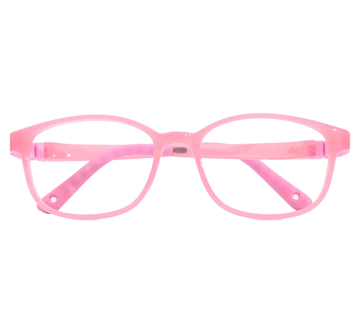 Adidas Kids' Blue Rectangular Eyeglass Frame - Vibrant & Comfortable - Light Pink