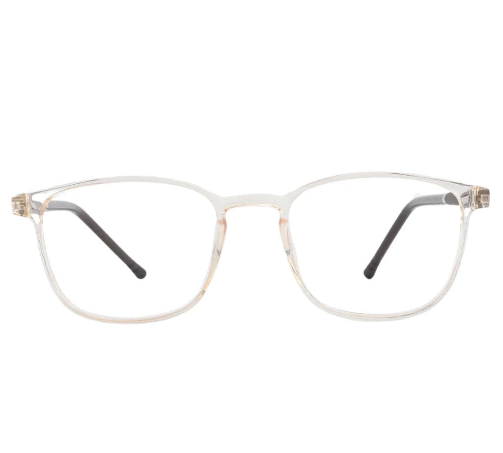 Bright Youth Transparent Eyeglass Frame with Black Temples