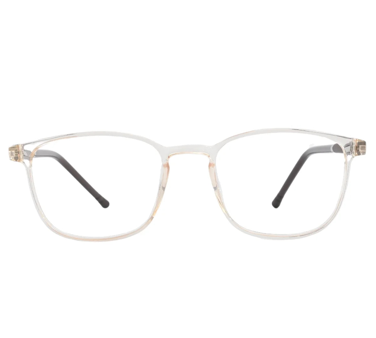Bright Youth Transparent Eyeglass Frame with Black Temples