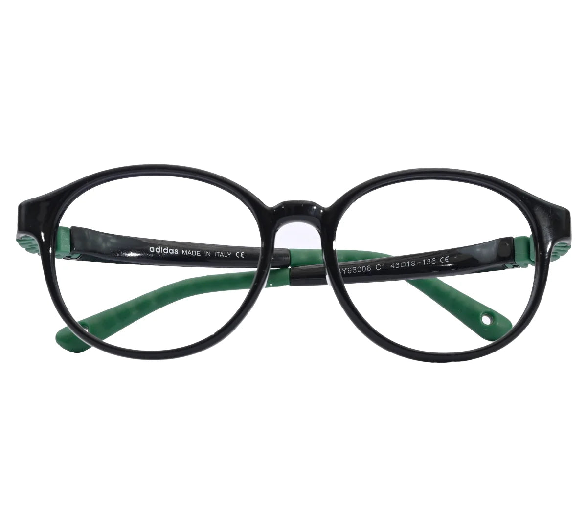 Adidas Kids' Blue Round Eyeglass Frame - Stylish & Durable - Black