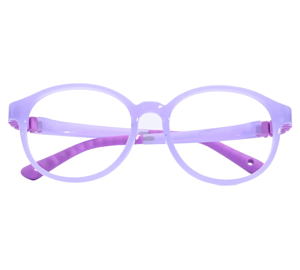 Adidas Kids' Blue Round Eyeglass Frame - Stylish & Durable - Purple