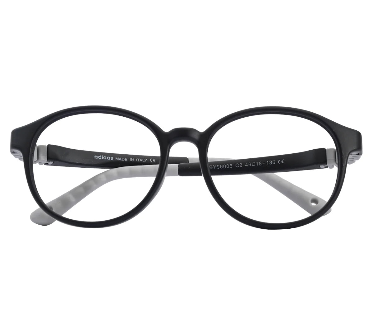 Adidas Kids' Blue Round Eyeglass Frame - Stylish & Durable - Gray