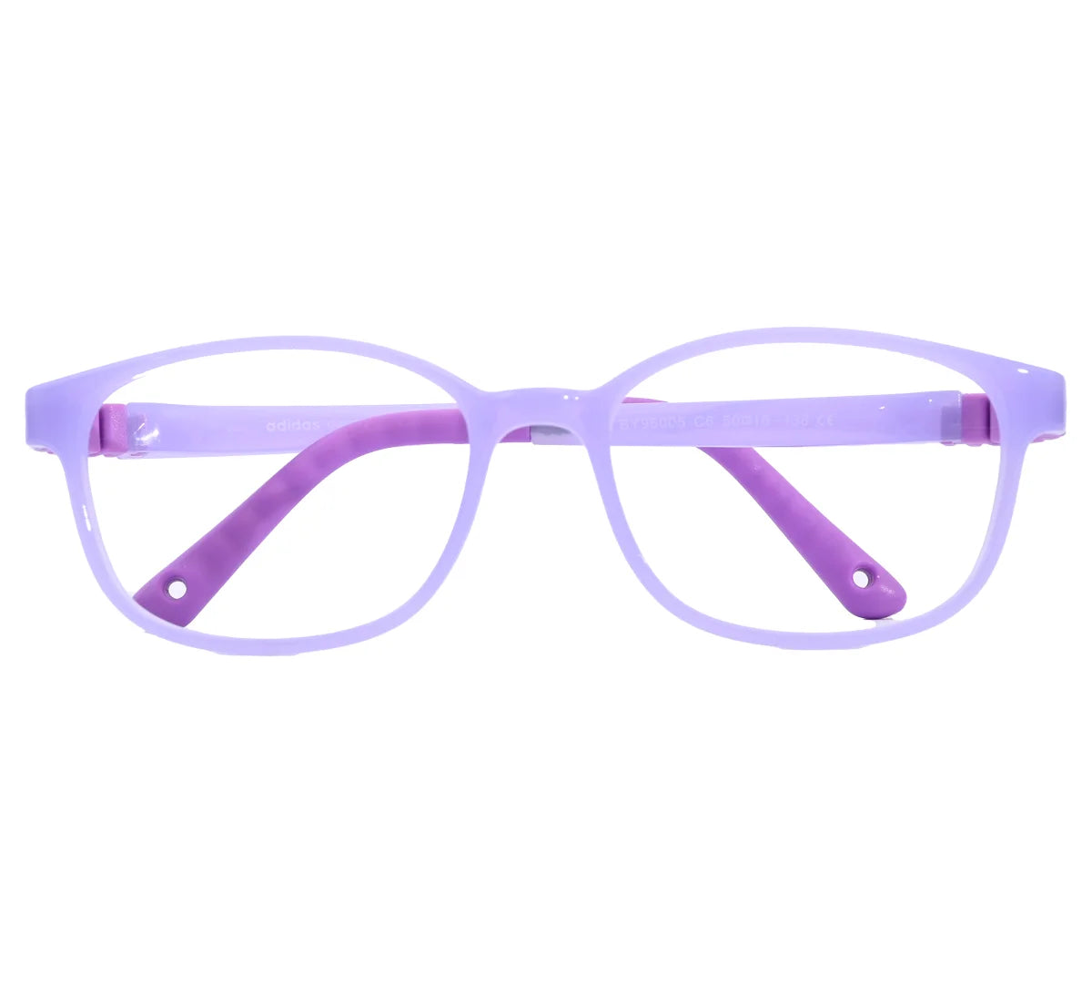 Adidas Kids' Blue Rectangular Eyeglass Frame - Vibrant & Comfortable - Purple