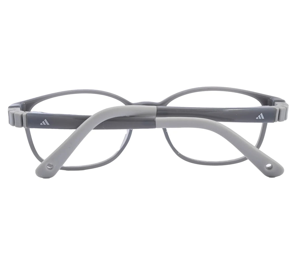 Adidas Kids' Blue Rectangular Eyeglass Frame - Vibrant & Comfortable - Gray