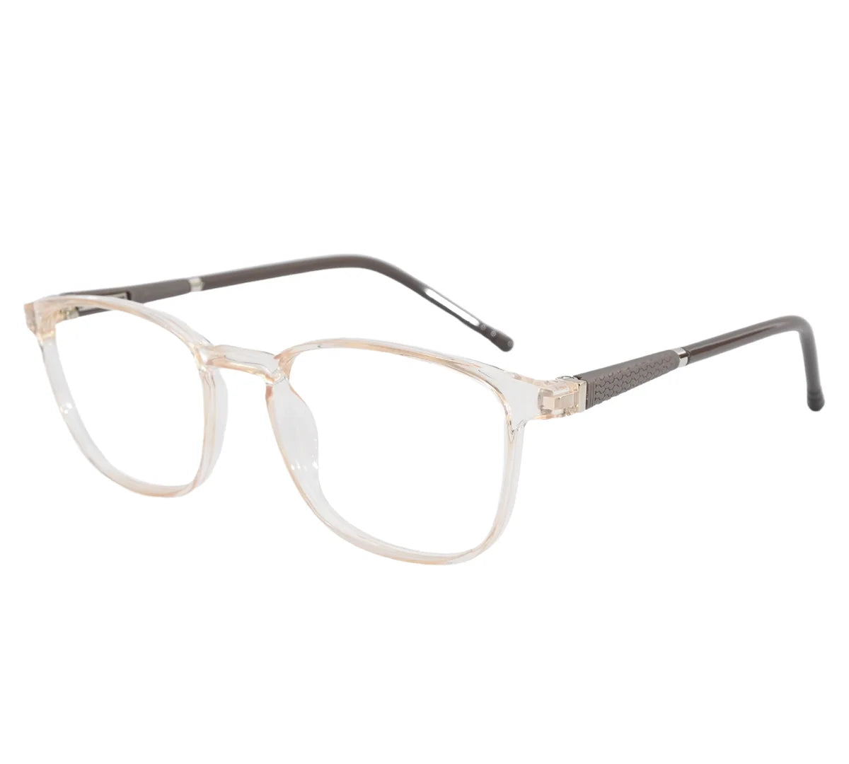 Bright Youth Transparent Eyeglass Frame with Black Temples
