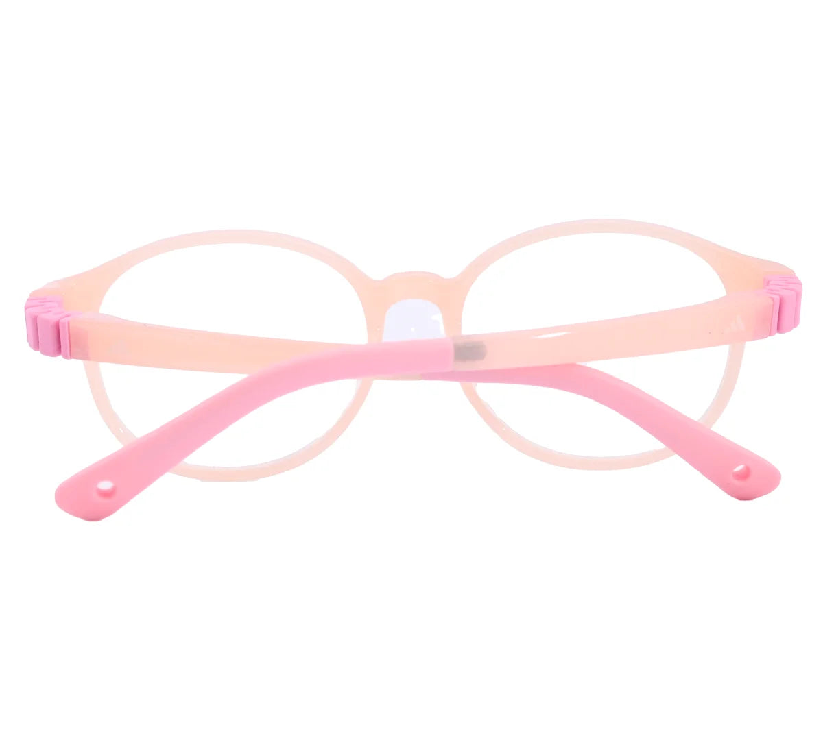 Adidas Kids' Blue Round Eyeglass Frame - Stylish & Durable - Light Pink
