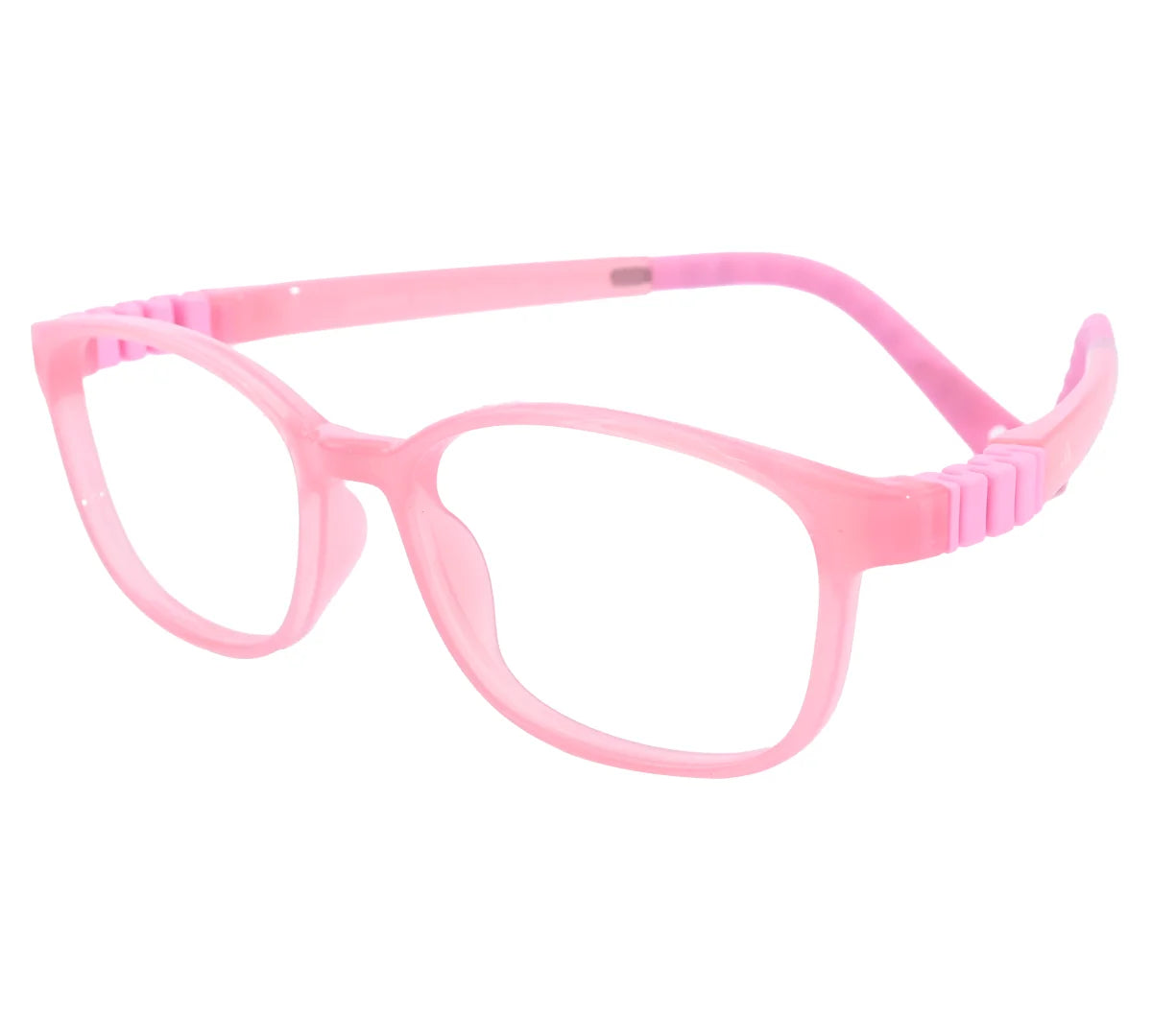 Adidas Kids' Blue Rectangular Eyeglass Frame - Vibrant & Comfortable - Light Pink