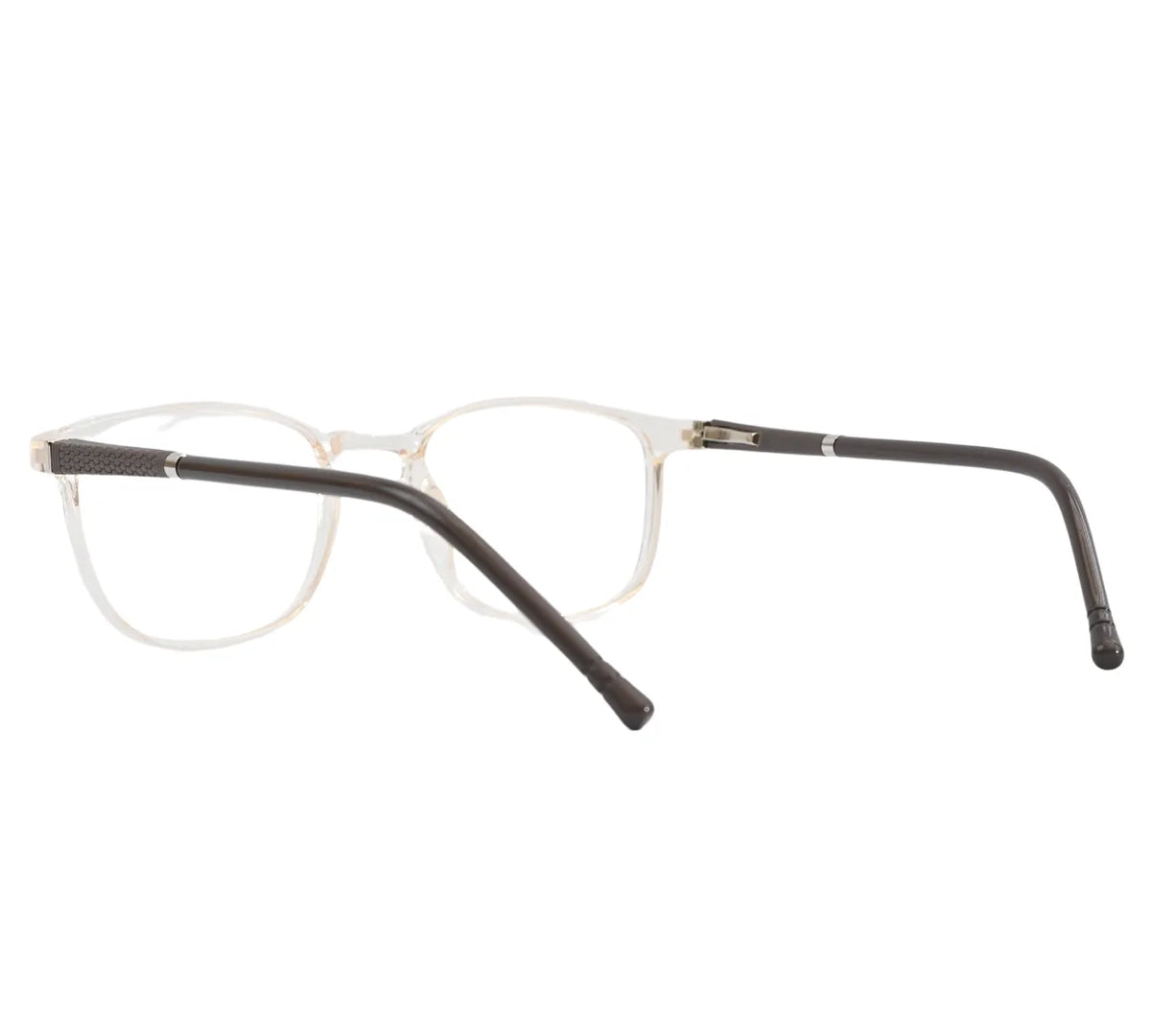 Bright Youth Transparent Eyeglass Frame with Black Temples