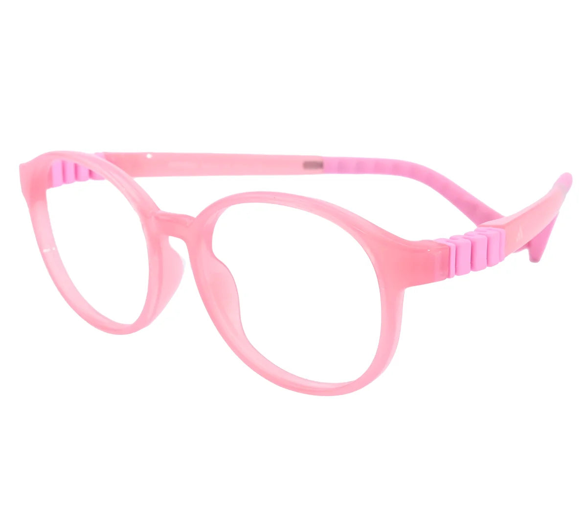 Adidas Kids' Blue Round Eyeglass Frame - Stylish & Durable - Pink