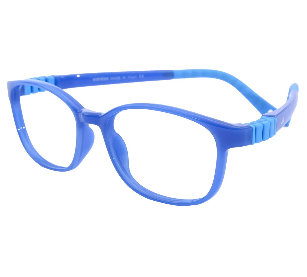 Adidas Kids' Blue Rectangular Eyeglass Frame - Vibrant & Comfortable - Blue