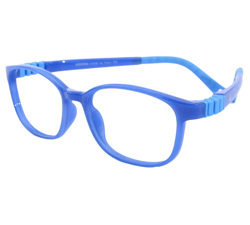 Adidas Kids' Blue Rectangular Eyeglass Frame - Vibrant & Comfortable - Blue
