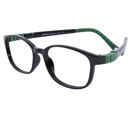 Adidas Kids' Blue Rectangular Eyeglass Frame - Vibrant & Comfortable - Black