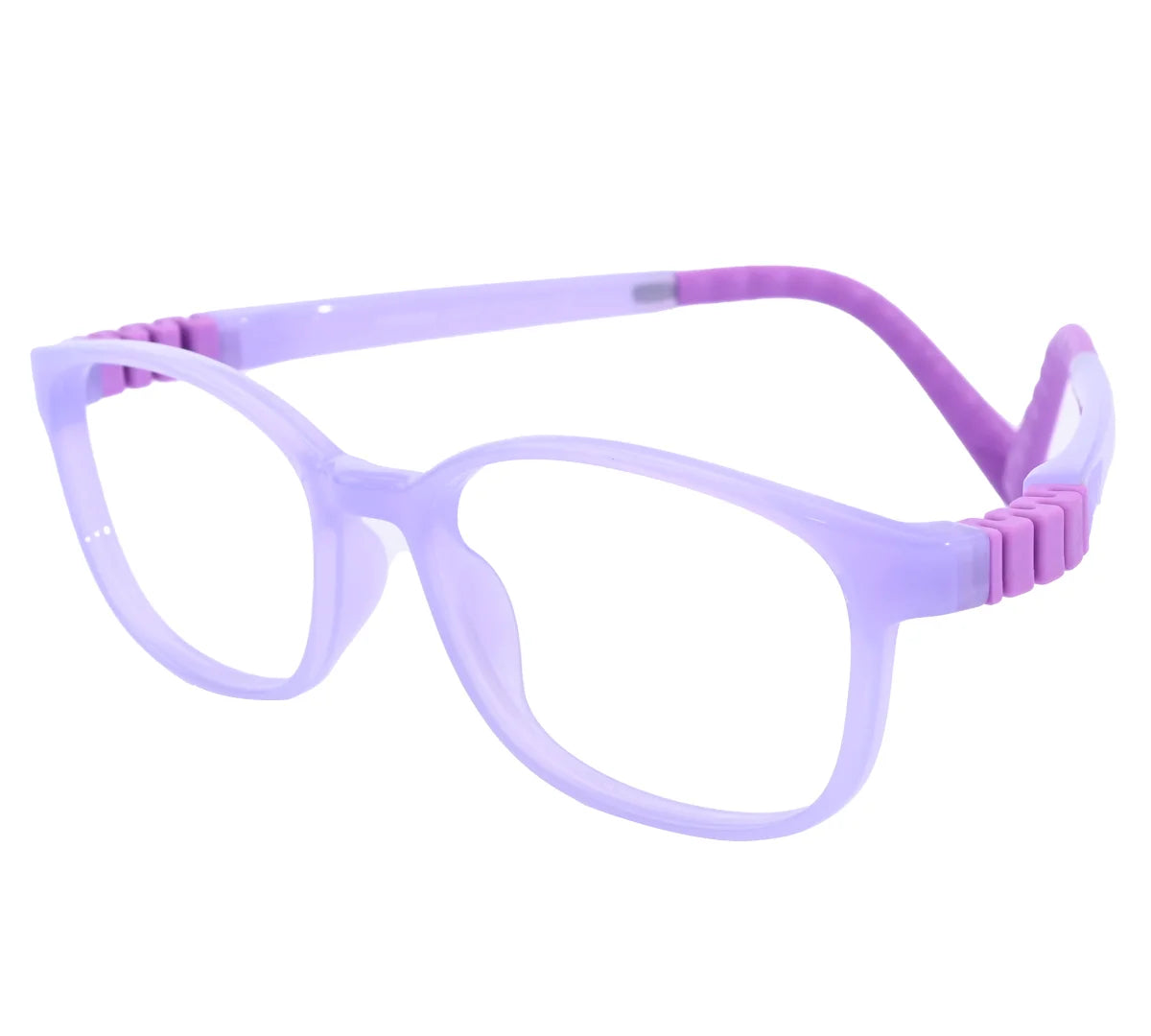 Adidas Kids' Blue Rectangular Eyeglass Frame - Vibrant & Comfortable - Purple