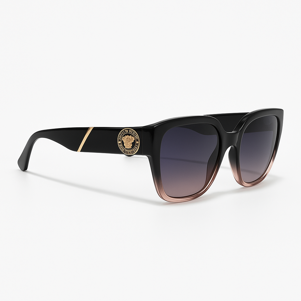 Versace Modern Black & Gold Sunglasses - Replica