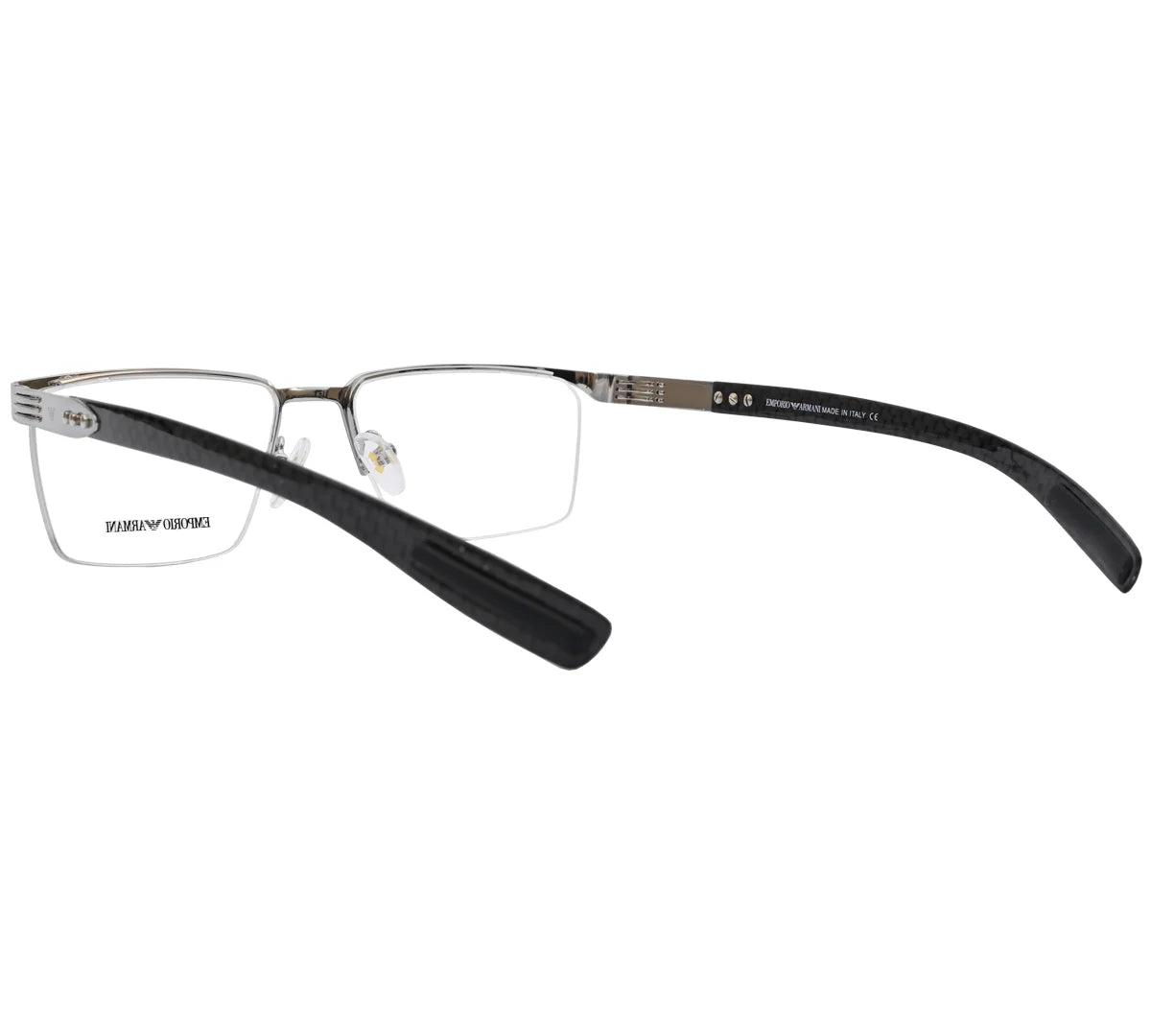 Emporio Armani Replica Premium Eyeglasses - Silver Half-Rim Frame