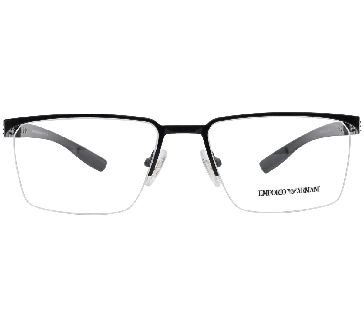 Emporio Armani Replica Premium Eyeglasses - Black Half-Rim Frame