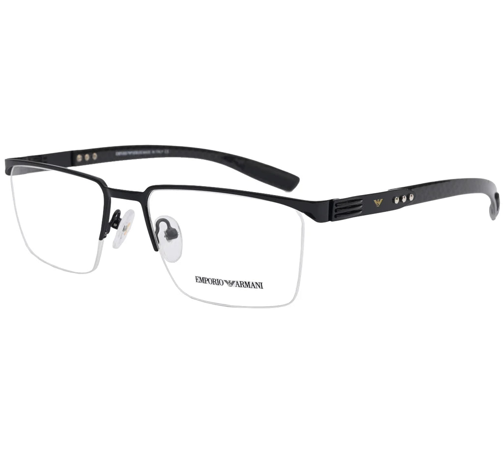 Emporio Armani Replica Premium Eyeglasses - Black Half-Rim Frame