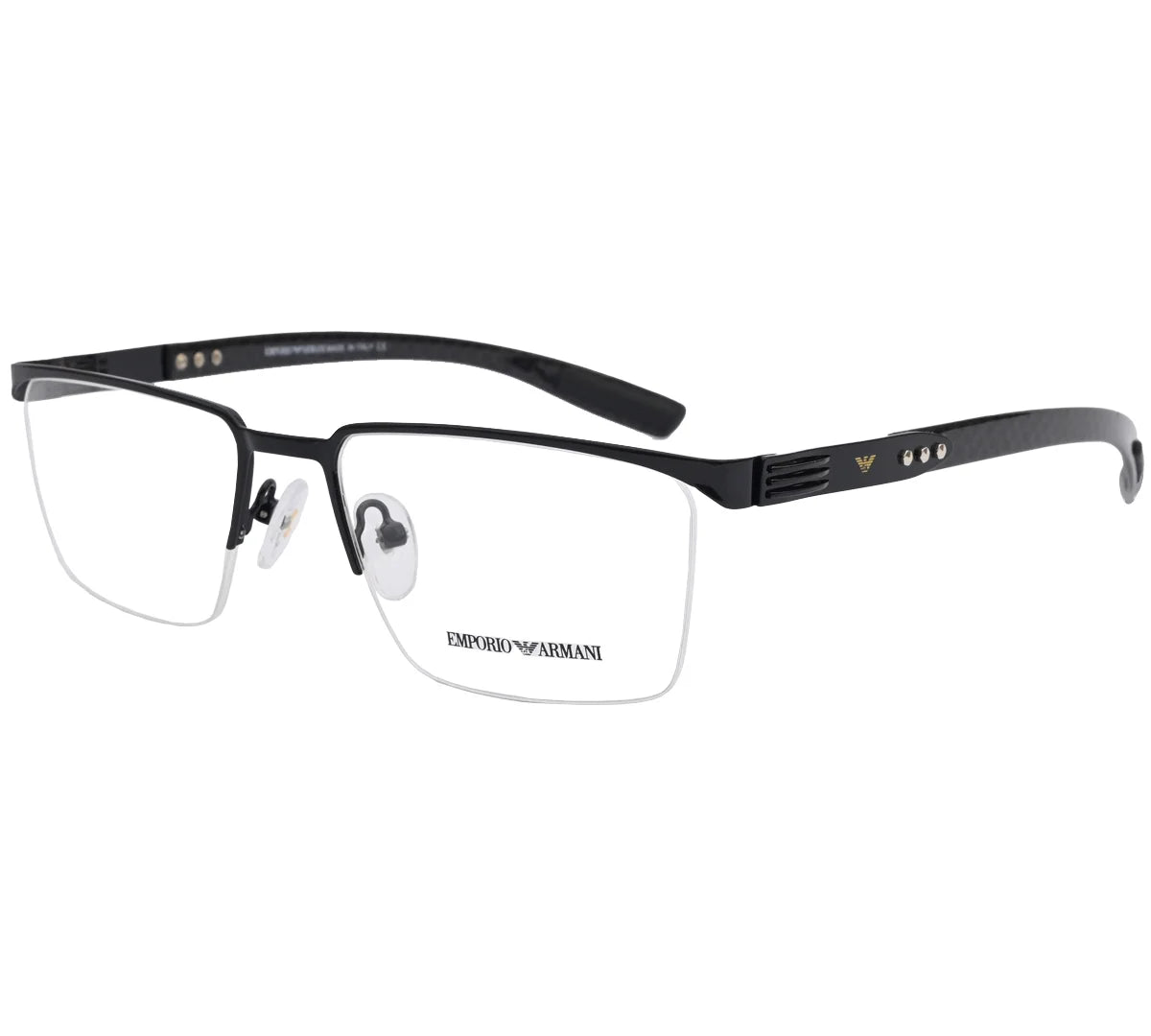 Emporio Armani Replica Premium Eyeglasses - Black Half-Rim Frame
