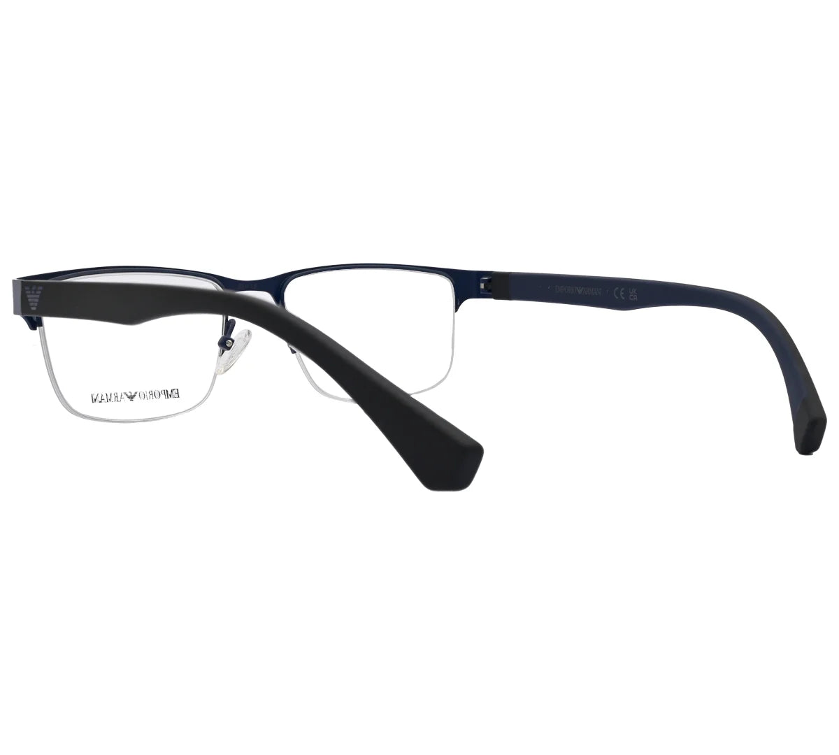 Emporio Armani Replica Eyeglasses - Blue Semi-Rimless