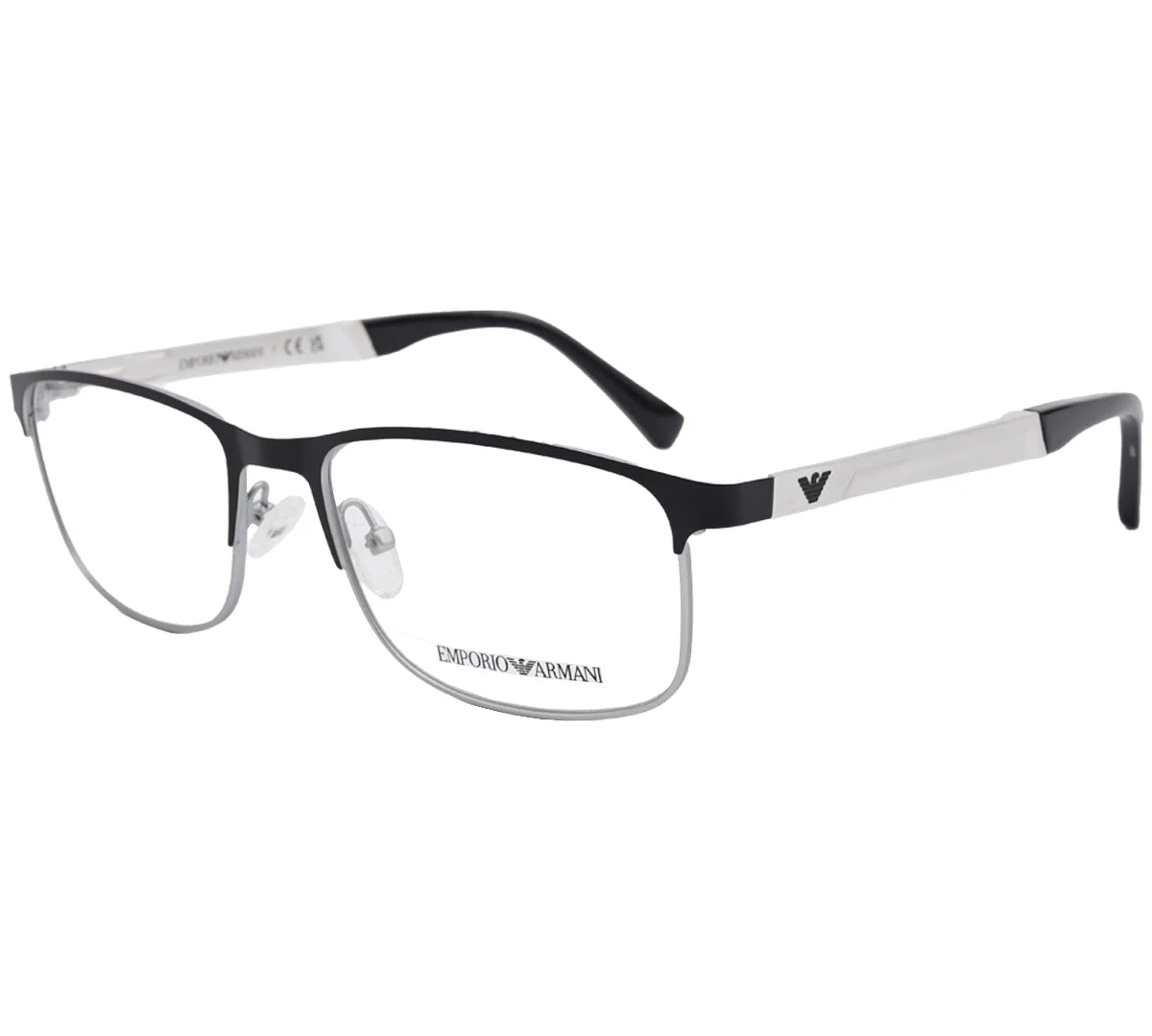 Emporio Armani Replica Eyeglasses - Sleek Black & Silver
