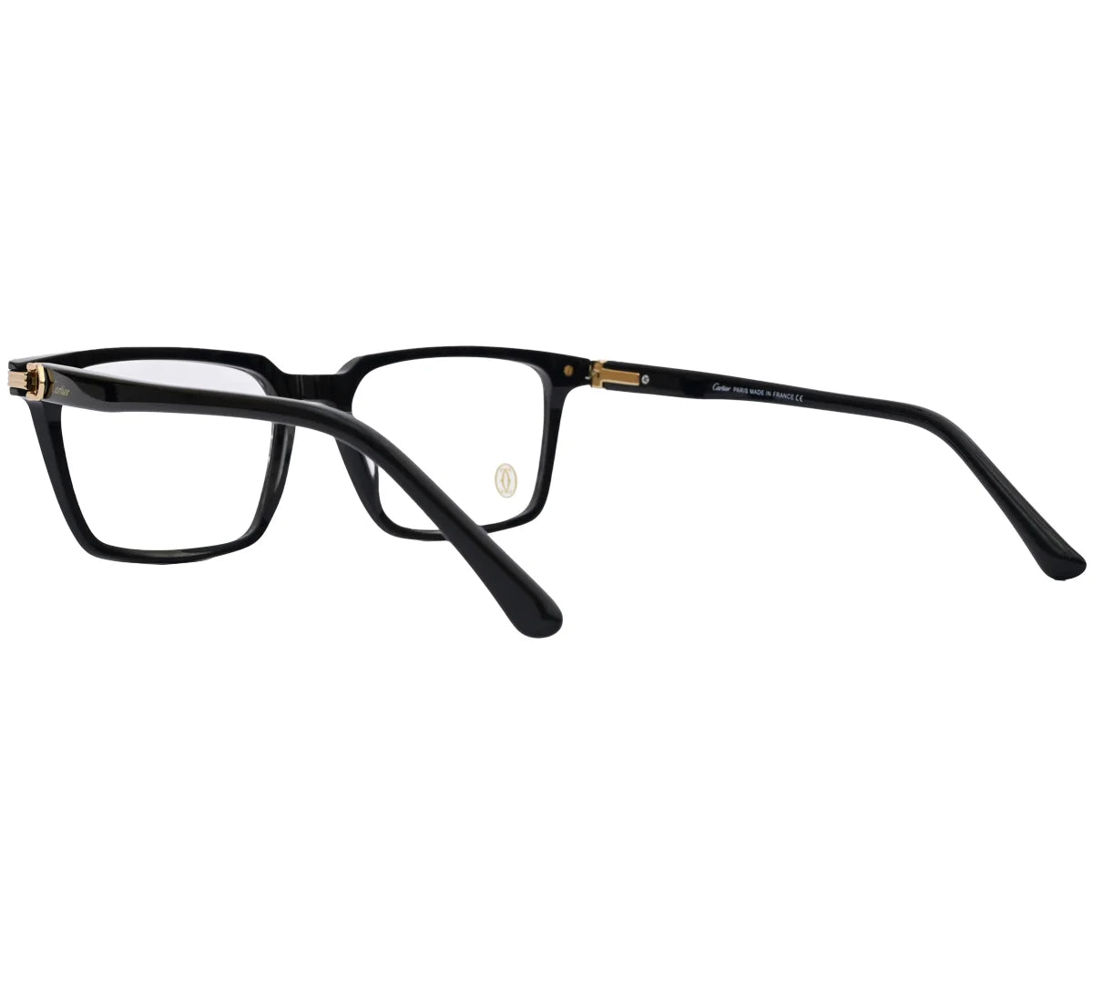 Cartier Replica Premium Eyeglasses - Black & Gold Frame