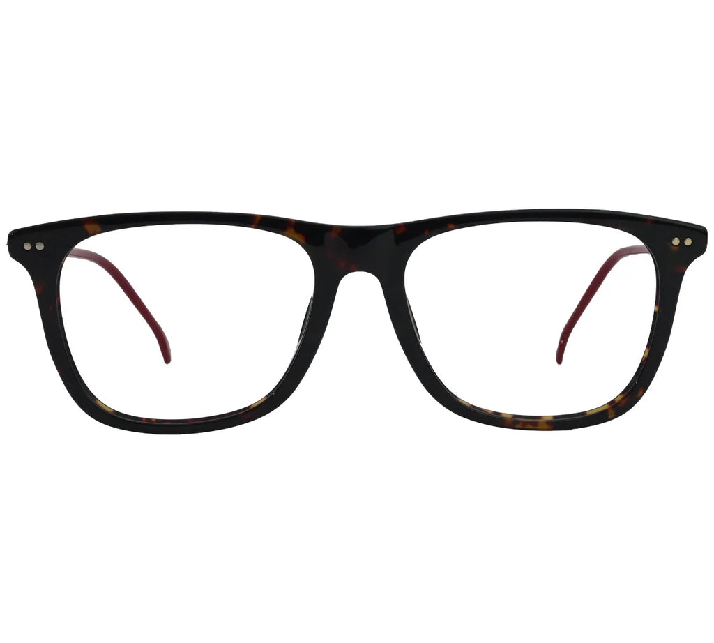 Carrera-Inspired 144N, Tortoise Shell Frame with Red Temples - Eyekart Exclusive