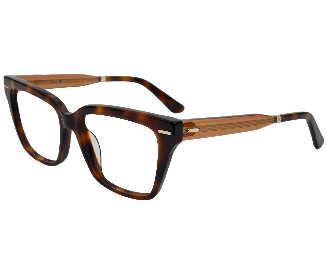 Calvin Klein CK22539, Tortoise Shell Frame with Amber Accents
