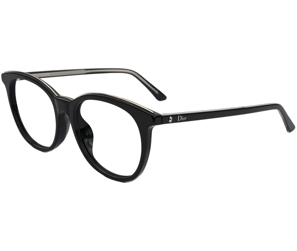 Dior "MONTAIGNE"  Black Rounded Frame - Eyekart Minimalist Edition
