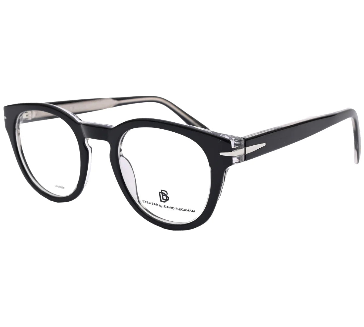 David Beckham Replica Premium Eyeglasses - Black & Crystal Frame
