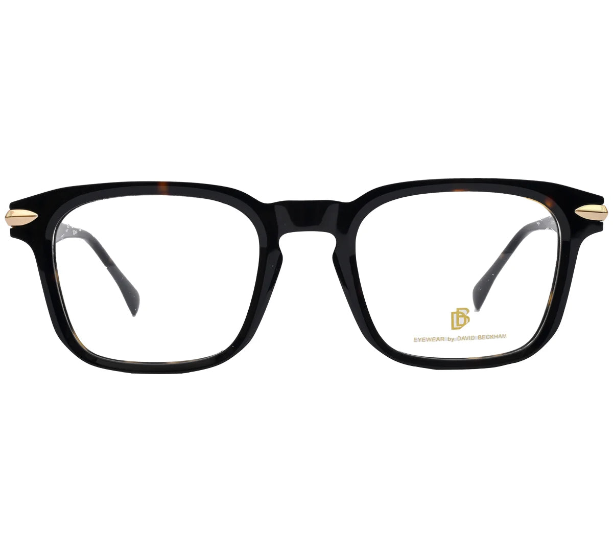 David Beckham Replica Premium Eyeglasses - Black & Gold Square Frame