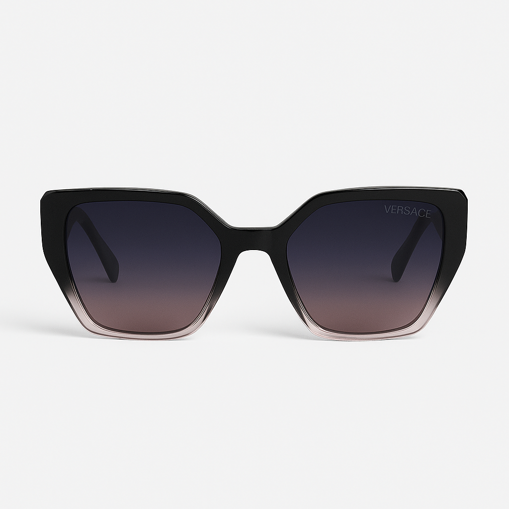 Versace Modern Black & Gold Sunglasses - Replica