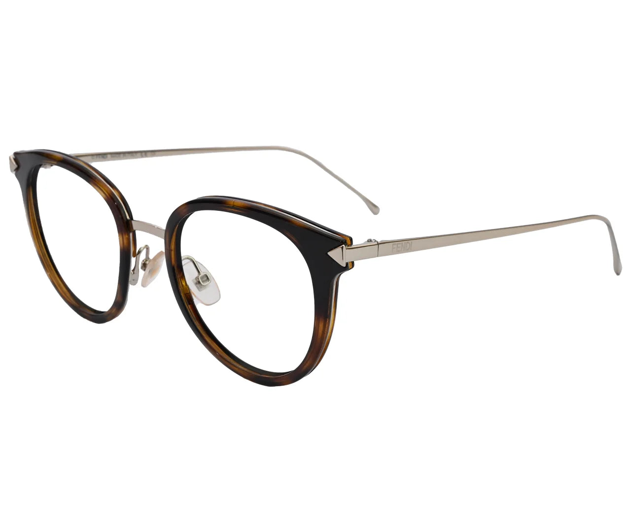 Fendi FF0166, Tortoise Shell Frame with Gold Metal Temples - Eyekart Luxury Edition