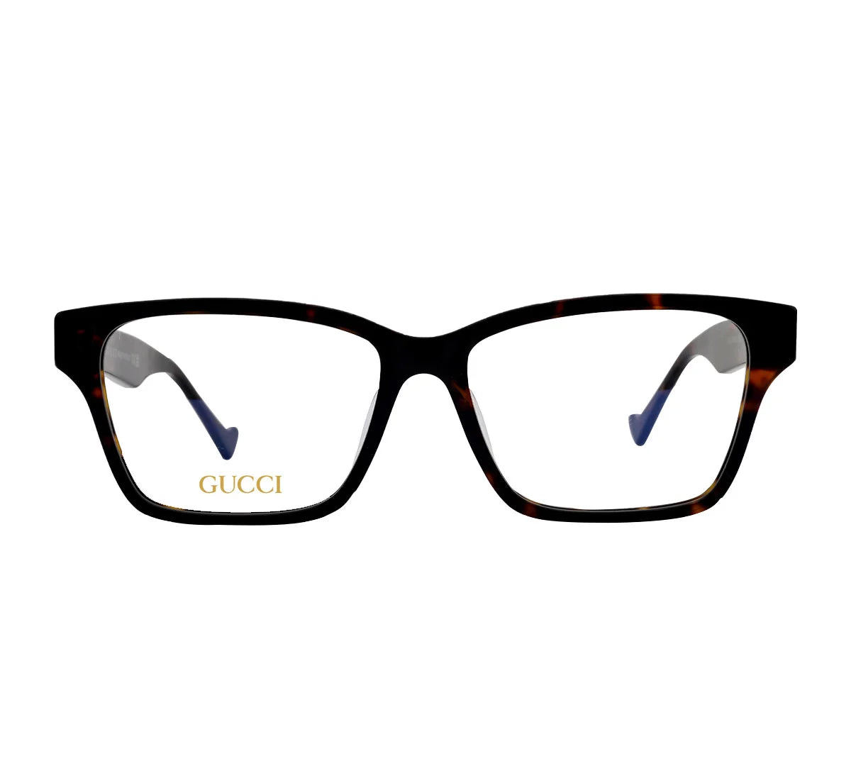 Gucci Replica Eyeglasses - Premium Tortoise Shell with Gold Detailing - Brown