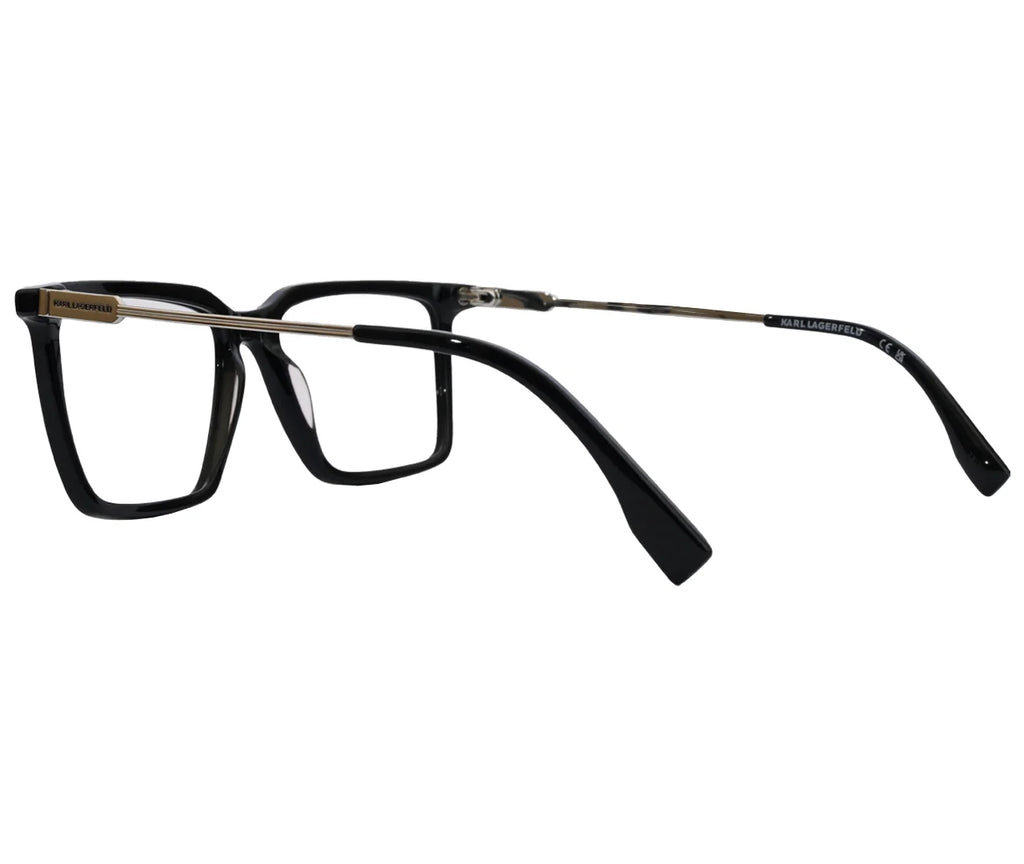 Karl Lagerfeld KL6114, Black Frame with Metal Temples - Eyekart Premium Edition