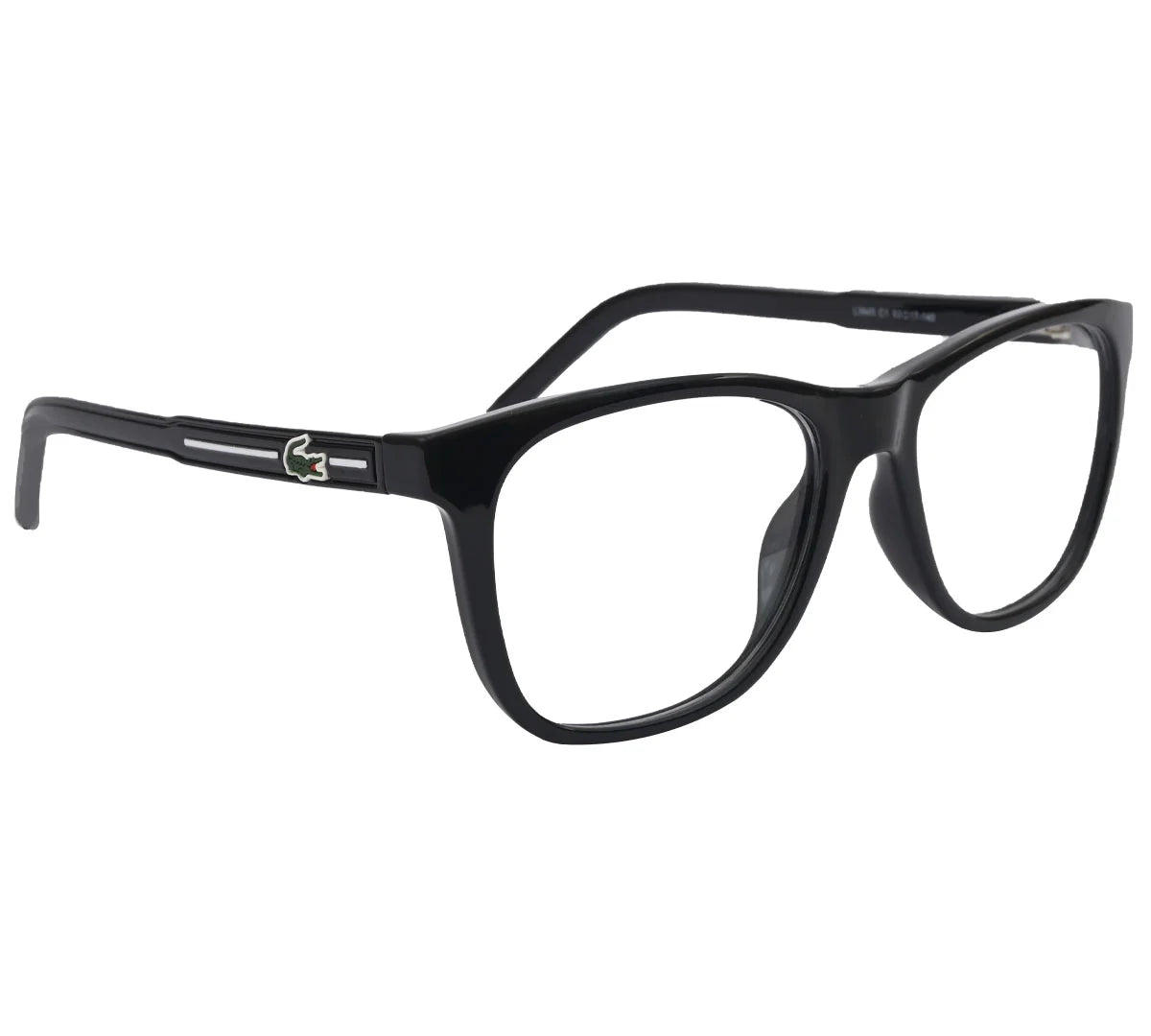 Lacoste Replica Eyeglasses - Bold Blue Oval Frame - Black