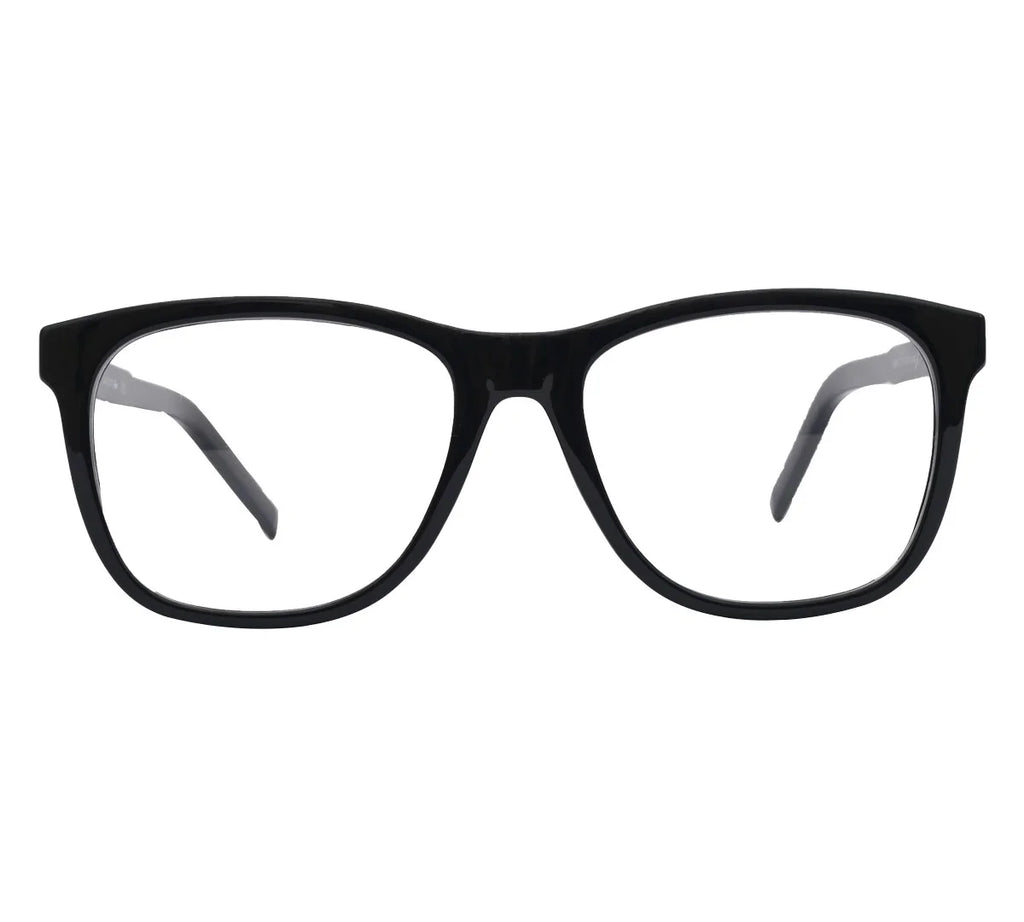 Lacoste Replica Eyeglasses - Bold Blue Oval Frame - Black