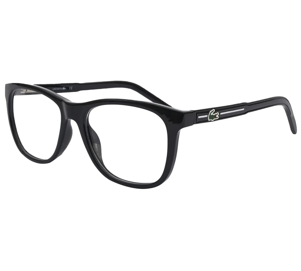 Lacoste Replica Eyeglasses - Bold Blue Oval Frame - Black