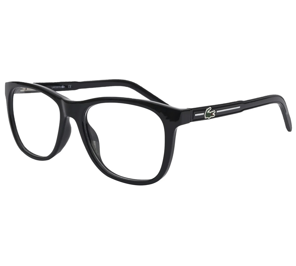 Lacoste Replica Eyeglasses - Bold Blue Oval Frame - Black