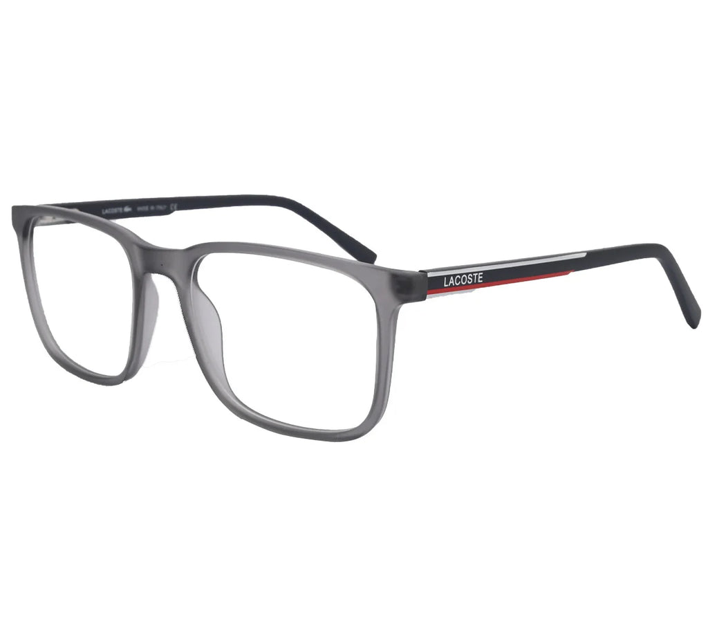 Lacoste Replica Eyeglasses - Sleek Grey with Red Detail