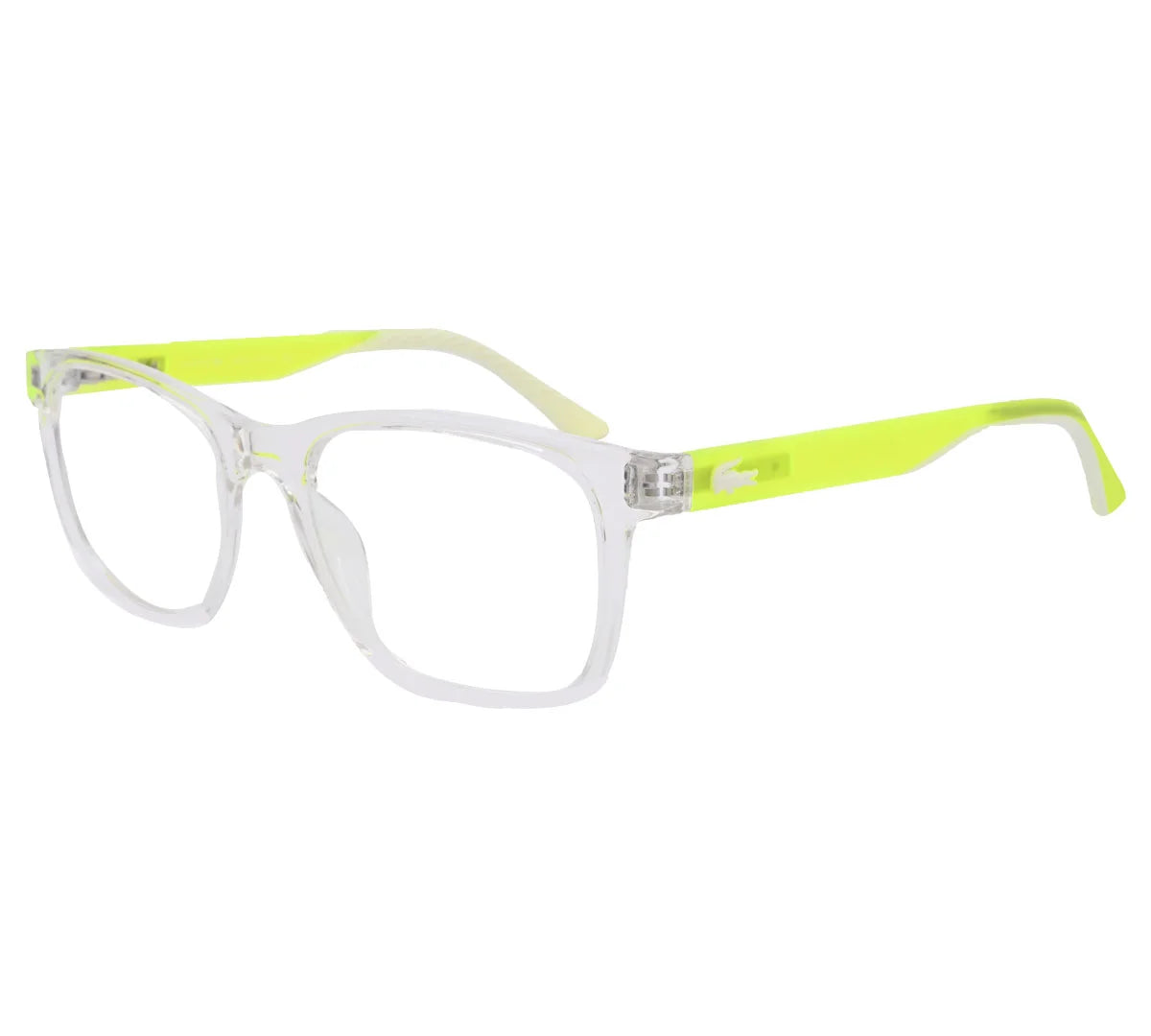 Lacoste Replica Eyeglasses - Black with Blue Accent &  Neon Clear Frame - Neon/Crystal