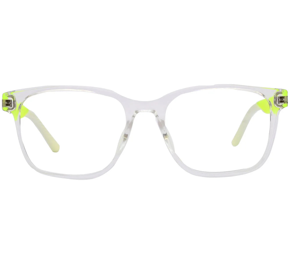Lacoste Replica Eyeglasses - Black with Blue Accent &  Neon Clear Frame - Neon/Crystal
