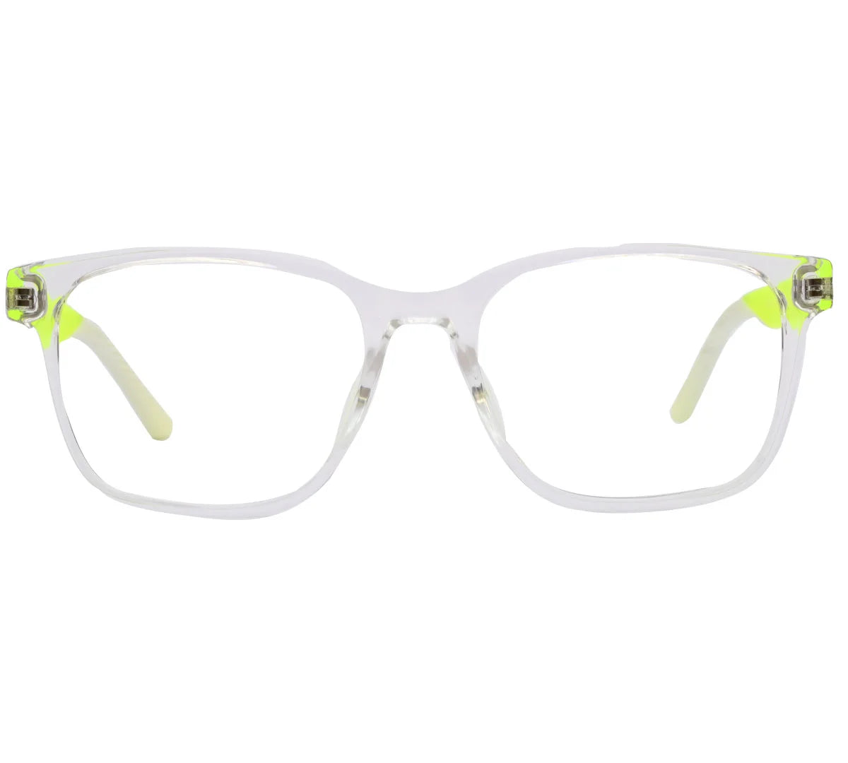 Lacoste Replica Eyeglasses - Black with Blue Accent &  Neon Clear Frame - Neon/Crystal