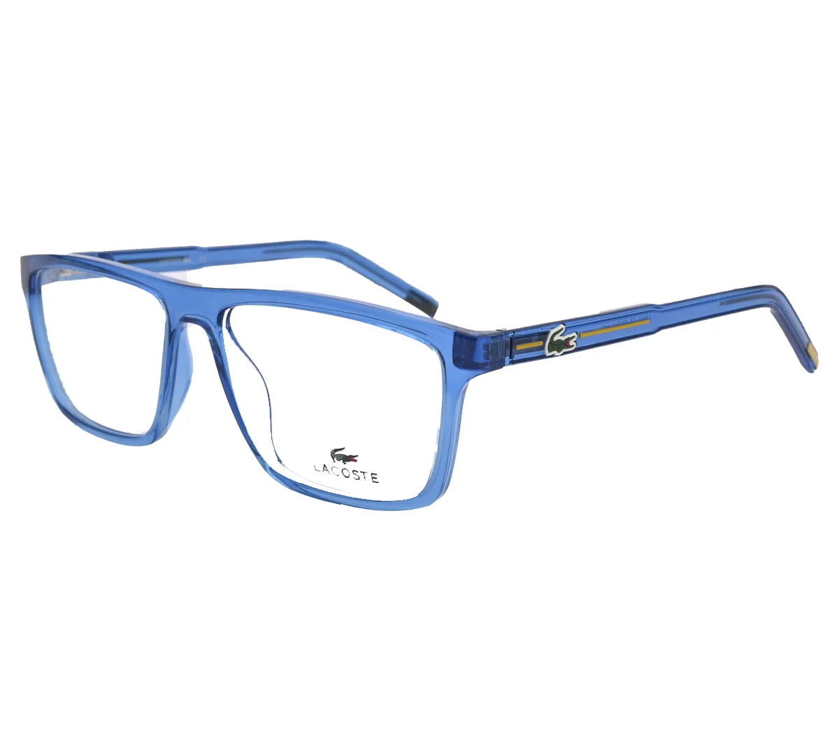 Lacoste Replica Eyeglasses - Vibrant Blue Transparent Frame