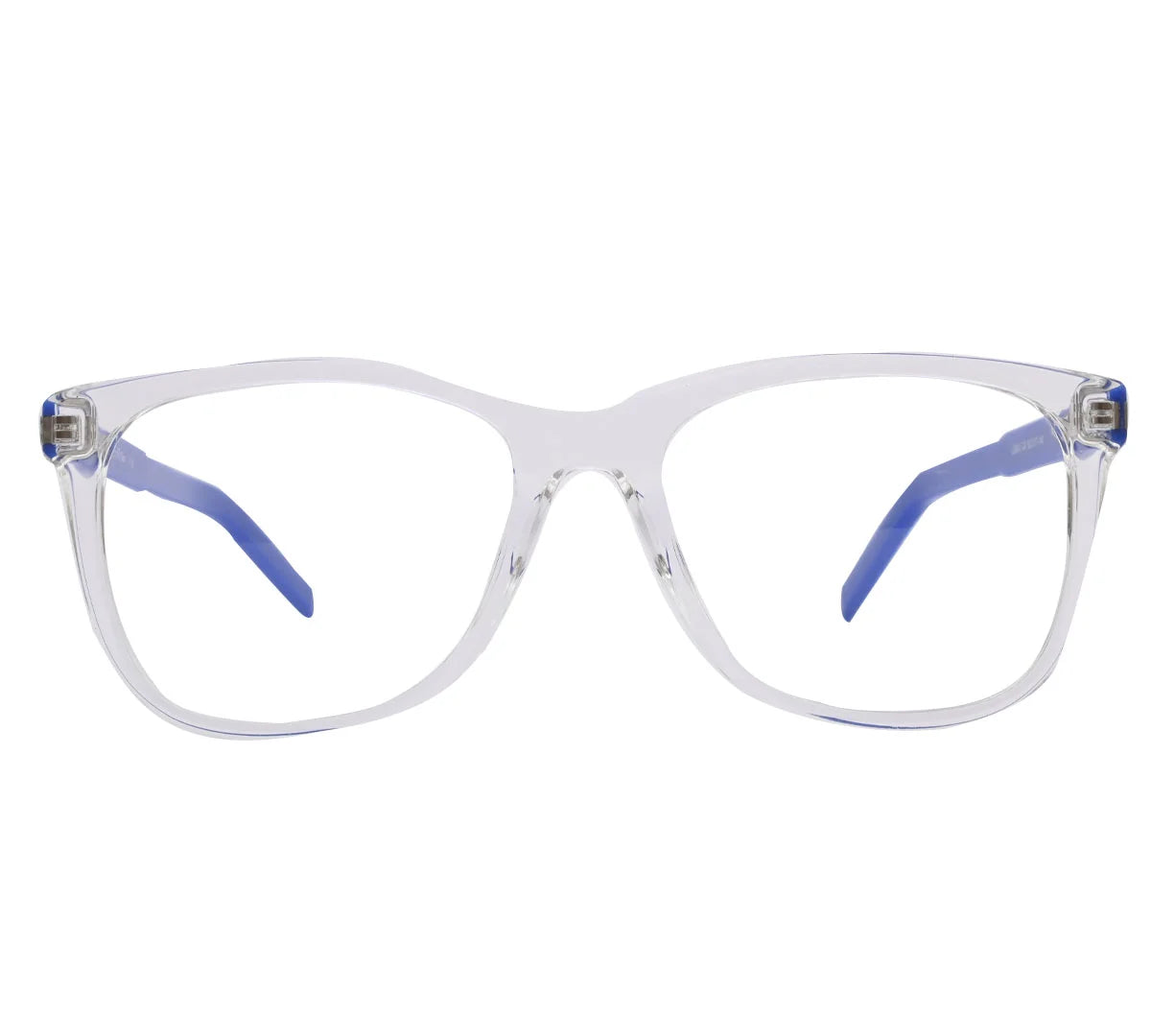 Lacoste Replica Eyeglasses - Bold Blue Oval Frame - Blue/Crystal