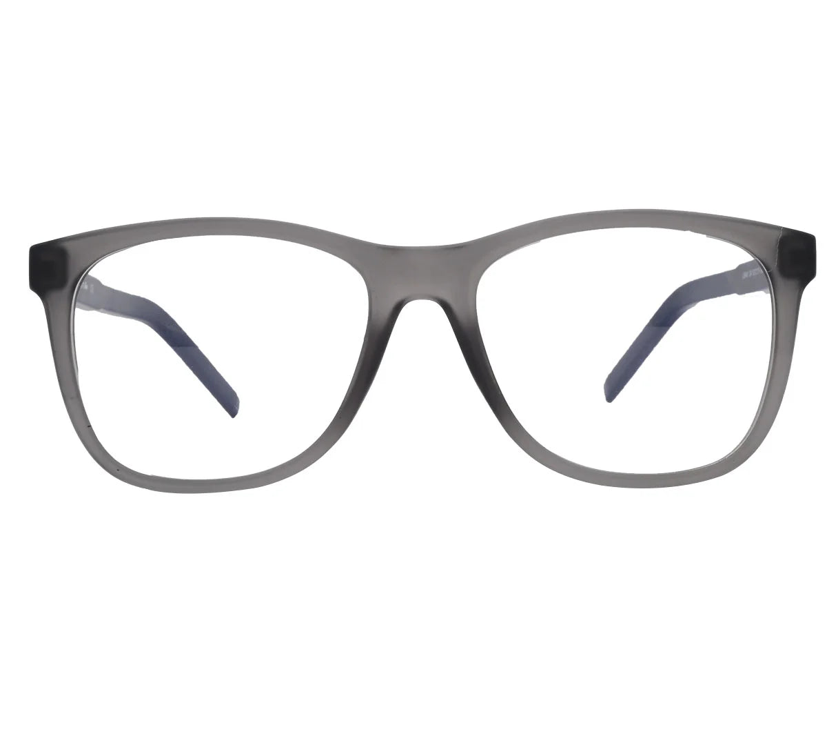 Lacoste Replica Eyeglasses - Bold Blue Oval Frame - Dark Gray