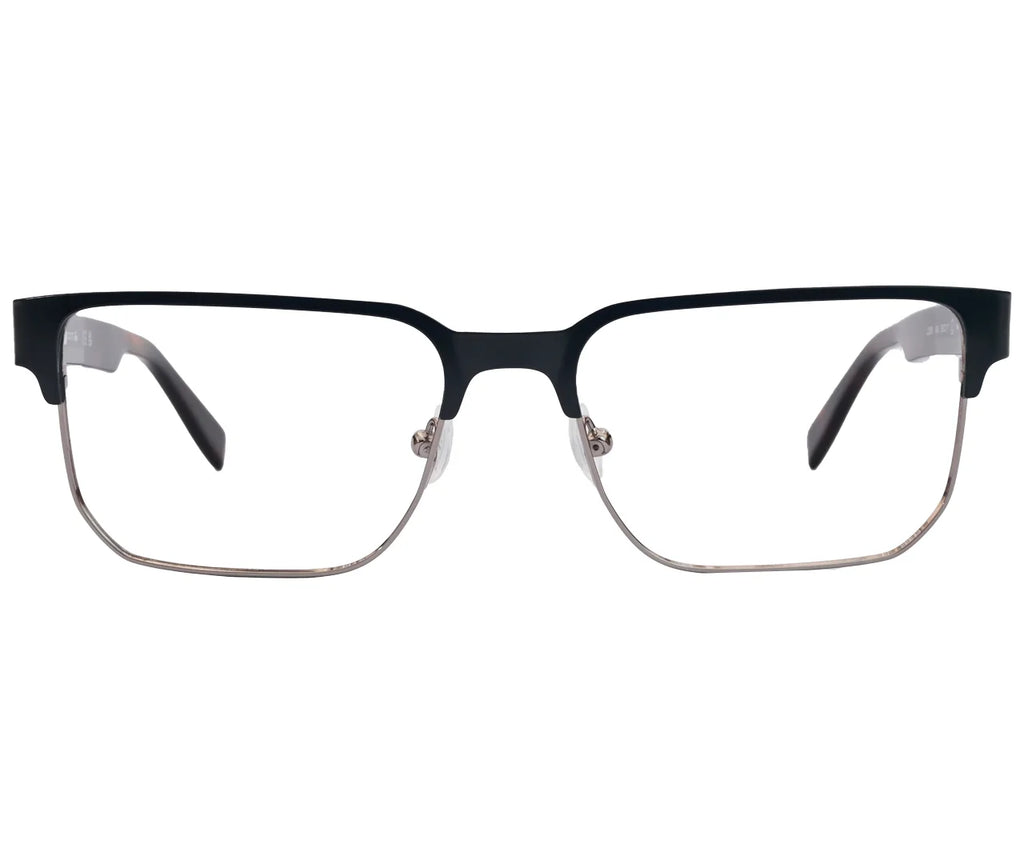 Lacoste L2290, Half-Rim Frame with Tortoise Shell Temples - Eyekart Premium Edition - Grey
