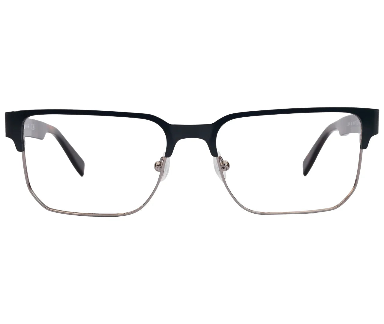 Lacoste L2290, Half-Rim Frame with Tortoise Shell Temples - Eyekart Premium Edition - Grey