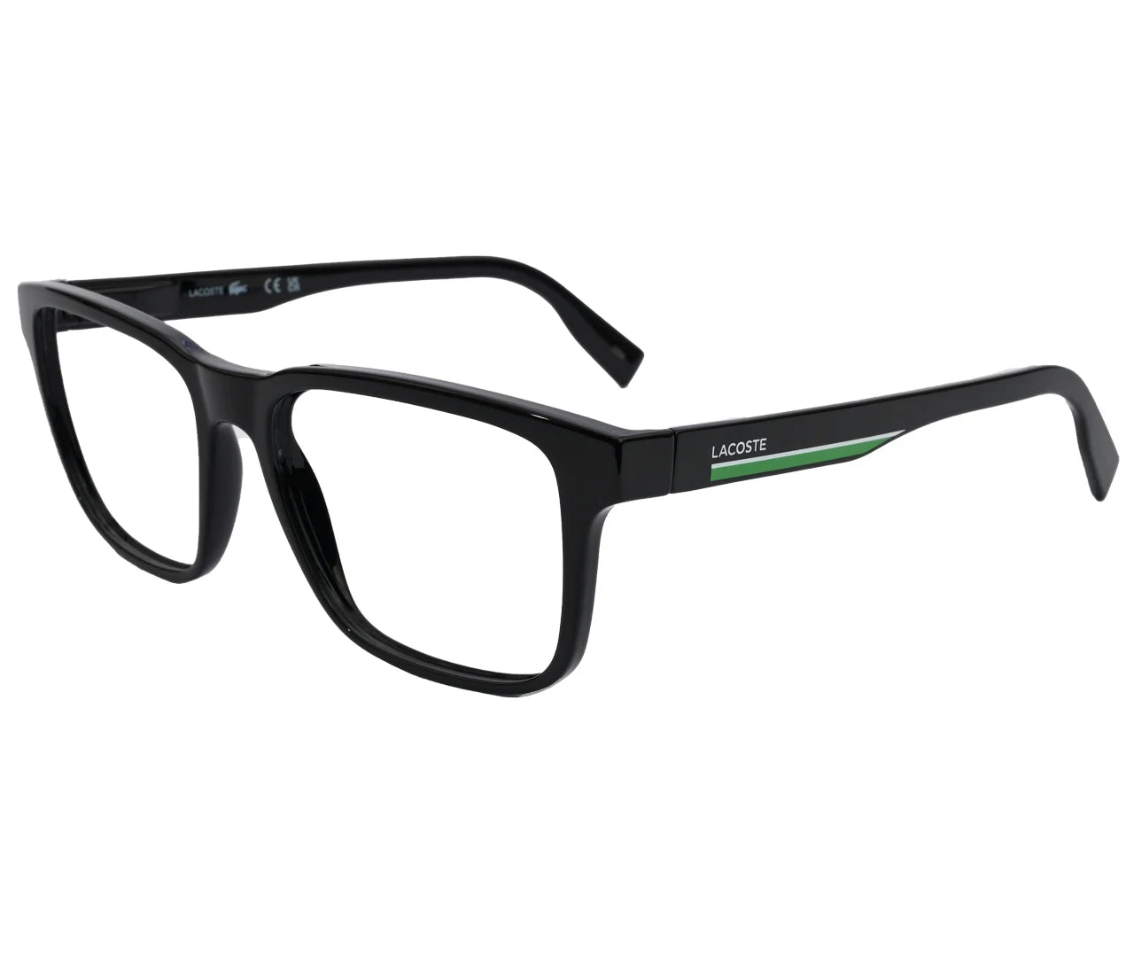 Lacoste L2926 Black Frame with Signature Green Accent - Eyekart Exclusive - Black