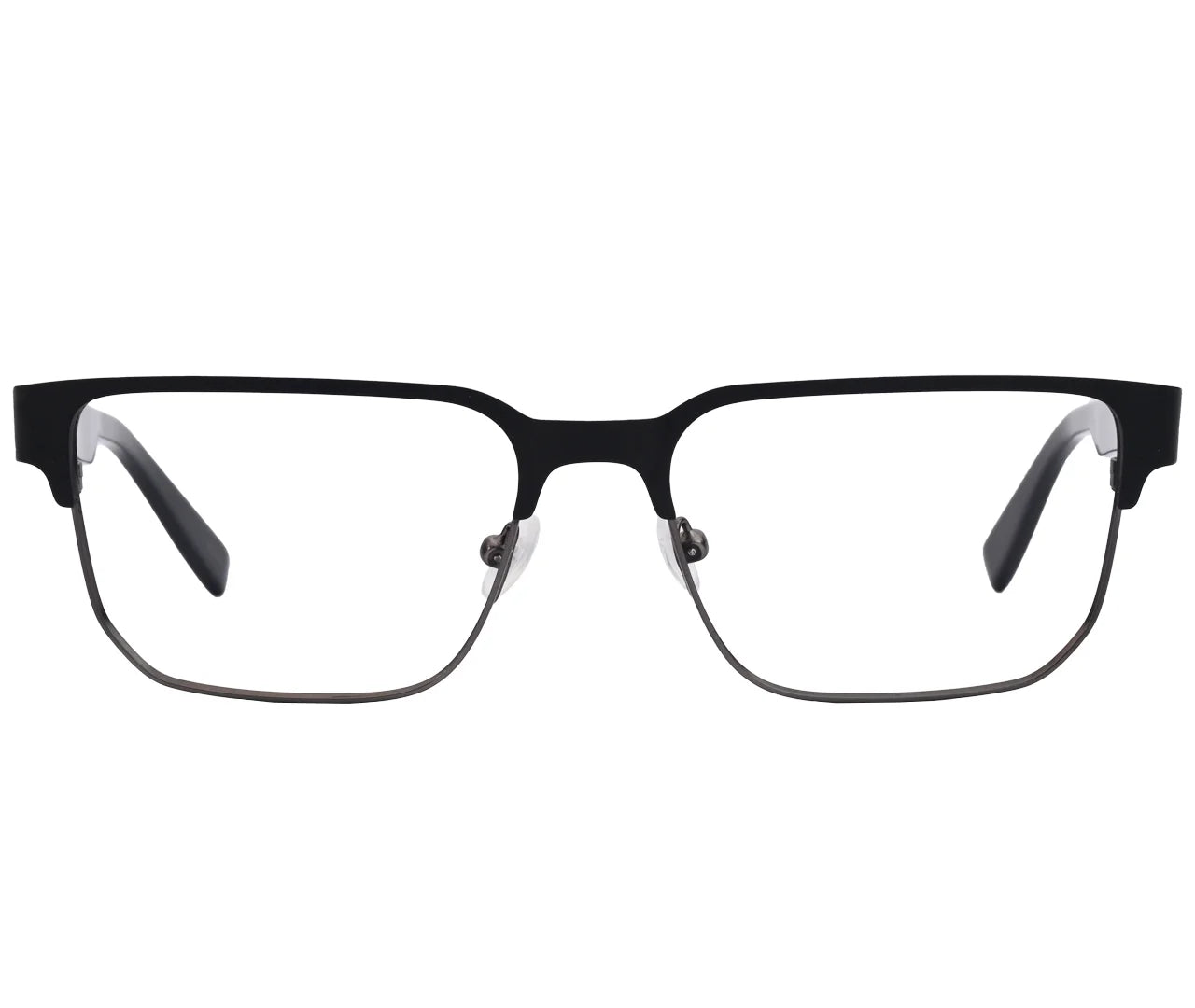 Lacoste L2290, Half-Rim Frame with Tortoise Shell Temples - Eyekart Premium Edition - Black